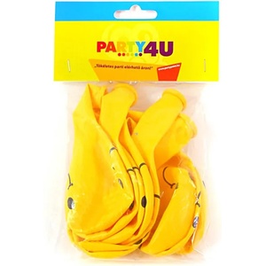 Party4U Smiley balloon 30 cm 10 pcs