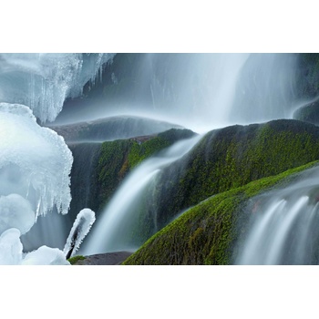 DIMEX ART s. r. o Флизелинов фототапет леден водопад 375 x 250 см