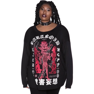 KILLSTAR Дамска тениска с дълъг ръкав KILLSTAR - Paranoid - KSRA003008