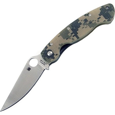 Spyderco Military Model G-10 Camo C36GPCMO
