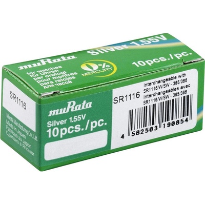 Murata 366 30 mAh 10 ks SR1116-PBWW