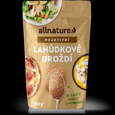 Allnature Lahůdkové droždí neaktivní 250 g