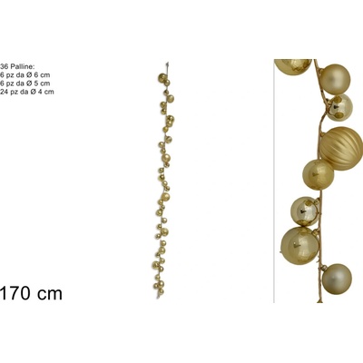 MAKRO Girlanda 170 cm zlatá