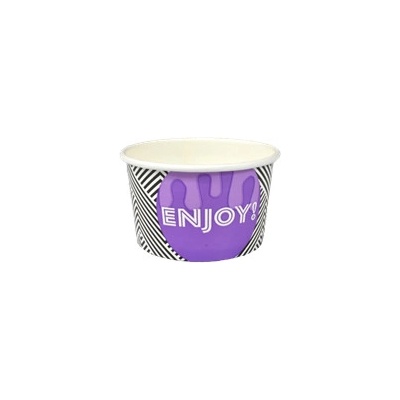ECOFOL Papírová miska na zmrzlinu 200 ml O92mm bal/50 ks