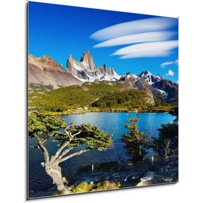 Obraz 1D - 50 x 50 cm - Mount Fitz Roy, Patagonia, Argentina Mount Fitz Roy, Patagonie, Argentina