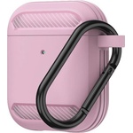 Techsuit Калъф за AirPods 1 / AirPods 2 - Carbon Silicone - Pink