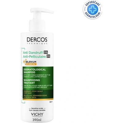 Vichy Dercos šampón proti lupinám na suché vlasy 390 ml