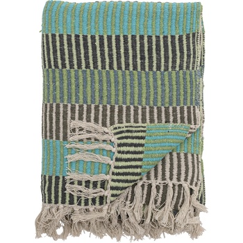 Bloomingville Одеяло Isnel 130 x 160 см синьо (82059372)