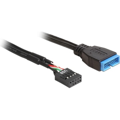 Delock Кабел Delock USB 2.0 пин хедър женски USB 3.0 пин хедър мъжки 45 cm