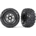 Traxxas колело 2.8/3.6", диск черен, гума Sledgehammer (2)