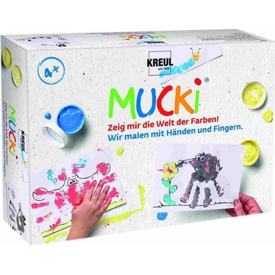 Sada prstových farieb MUCKI Maľujme s rukami a prstami