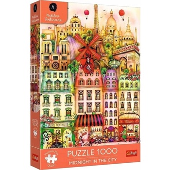 Trefl Puzzle 1000 Premium Plus - Полунощ в Париж / Мадалина Тантъреану (12073)