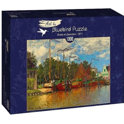 Bluebird Puzzle Пъзел Bluebird - Claude Monet, Boats at Zaandam 1871, 1000 части (3663384600319)