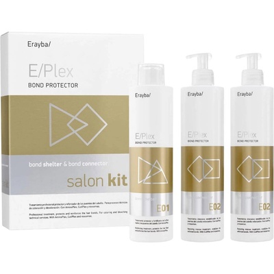 Erayba Система за предпазване и възстановяване при боядисване E Plex, 3 x 500 ml