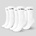 GymBeam Чорапи 3/4 Socks 3Pack White S