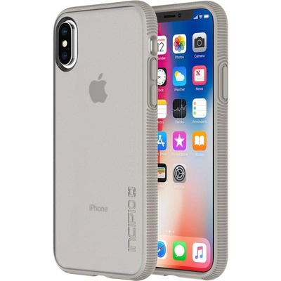 Incipio Octane Case - удароустойчив хибриден кейс за iPhone XS, iPhone X (бежов)