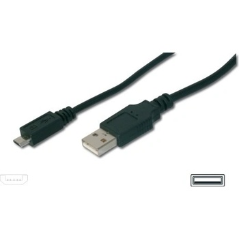Assmann AK-300110-010-S USB 2.0 USB A vidlice - USB B micro vidlice niklovaný, 1m