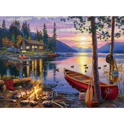Norimpex diamantové maľovanie Relax pri jazere 30 x 40 cm