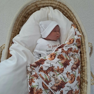Pro útulný domov Péřová zavinovačka Lesní zvířátka