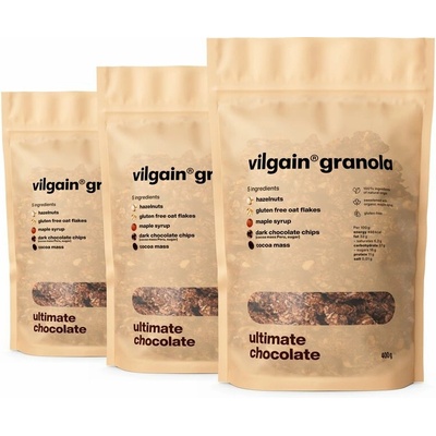 Vilgain Granola – 3× ultimátní čokoláda 400 g