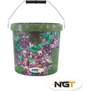 Rybářské krabičky a boxy NGT Kbelík 10 l Camo Bucket With Metal Handle