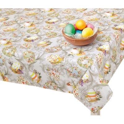 Brotex Veľkonočné obrus vajíčka na šedej 70x70cm