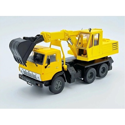 DeAgostini KAMAZ-5511 Bagr EO-3532 Kultovní náklaďáky minulé éry časopis s modelem 71 1:43