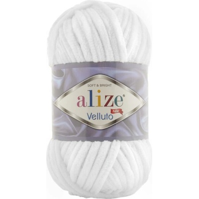 Alize Velluto Farba: biela 55