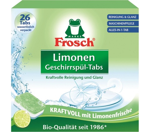 Frosch EKO Tablety do myčky vše v 1 Citrón 26 tablet