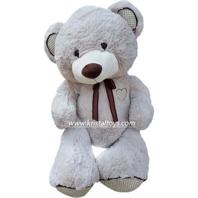 Най-голямата плюшена играчка - Огромното мило и добро Мече цвят мляко с какао