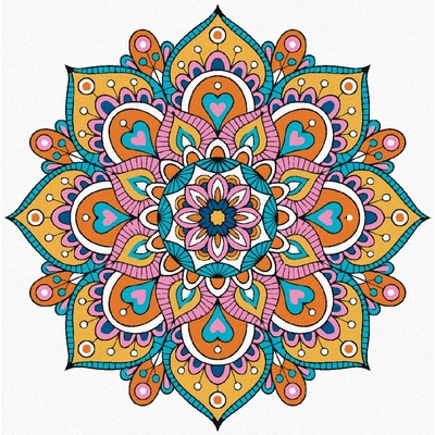 Zuty Malování podle čísel MANDALA III