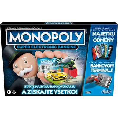 HASBRO - MONOPOLY Super Elektronické bankovnictví SK verze