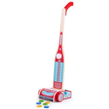 Bigjigs Toys - Детска дървена прахосмукачка (33009)