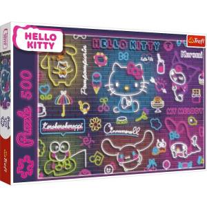 Trefl Puzzle 500 Hello Kitty неонова (37523)