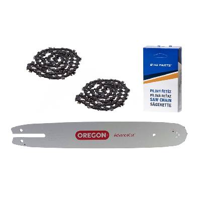 Oregon vodící lišta 140SXEA074 14" (35 cm) 3/8" .050" (1,3 mm) + 2 x HS PARTS pilový řetěz 50 článků hranatý zub pro Stihl 009 010 011 017 018 019 020 021 023 025 MS160 MS170 MS180 MS192 MS210 MS250 M
