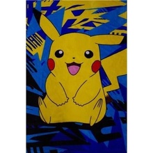 Character World Fleece přikrývka Pokémoni Pikachu 100x150