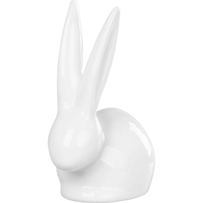 Strend Pro Dekorace MagicHome, Zajíček s dlouhýma ušima, bílý, porcelán, 10,1x6,5x13,1 cm ST8091588