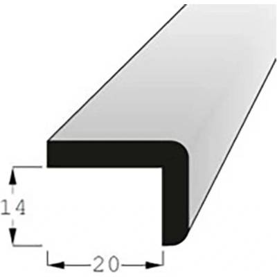 Lišta tvaru L 14x20mm, délka 200cm