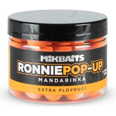 Mikbaits Plávajúce Boilies Ronnie Pop-Up 150ml 14mm Mandarinka