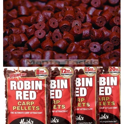 Dynamite Baits Pelety Robin Red 900 g 15 mm s dírou