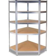 Kovový regál rohový GC9030,180x90x30, nosnost 875 kg