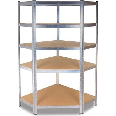 Kovový regál rohový GC9030,180x90x30, nosnost 875 kg