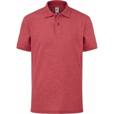 F.O.L. Kids 65/35 Polo vintage heather red