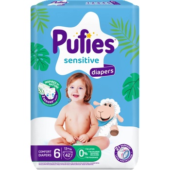 pufies Бебешки пелени Pufies Sensitive размер 6 - 42 броя