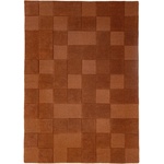 Flair Rugs Теракотен ръчно изработен вълнен килим 200x290 cm Checkerboard - Flair Rugs (503119382615)