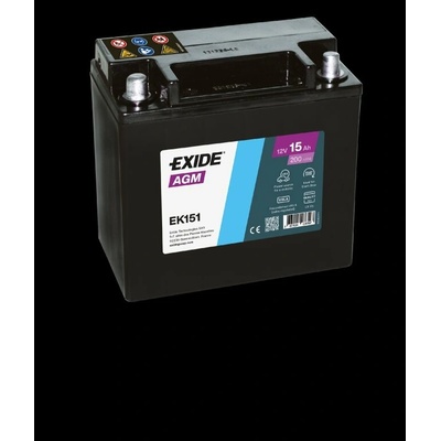 Exide Start-Stop 12V 15Ah 200A EK151