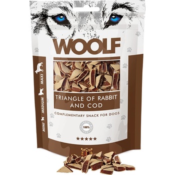 Woolf pochoutka Rabbit and Cod Triangle 100 g