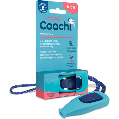 Coachi Whizzclick clicker s píšťalkou světle modrý