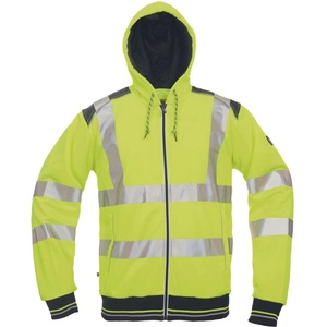 CERVA Cerva knoxfield hvps / hi-vis суитшърт с качулка по цялата дължина - жълт, xxxl (0306007370006)