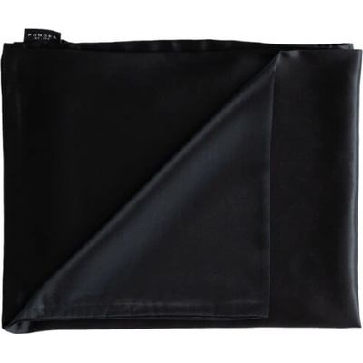 Pongee obliečka na vankúš Black 70x90